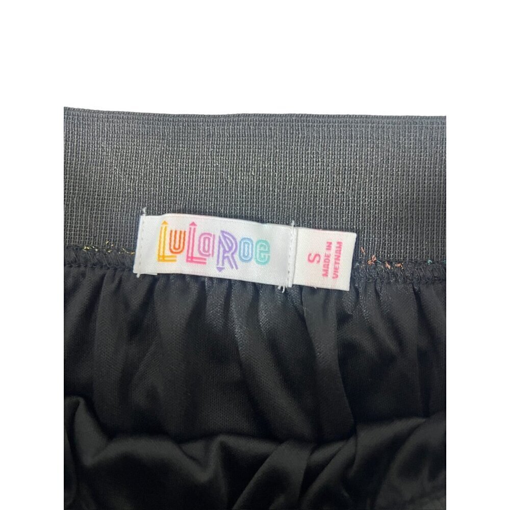 LuLaRoe Lola Women's Black Floral Shear Skirt - Picture 5 of 7